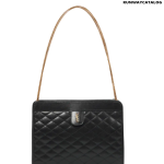 SAINT LAURENT Victoire leather shoulder bag