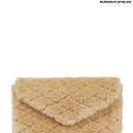 SAINT LAURENT Sade Puffer shearling clutch