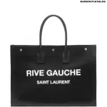 SAINT LAURENT Rive Gauche canvas tote