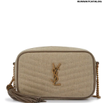 SAINT LAURENT Lou Camera Mini linen shoulder bag