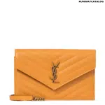 SAINT LAURENT Envelope Small leather shoulder bag