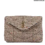 SAINT LAURENT Loulou Sintra Small tweed clutch