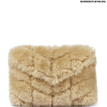 SAINT LAURENT Loulou Puffer shearling clutch