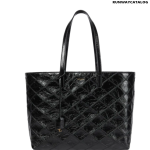 SAINT LAURENT Shopping E/W quilted leather tote