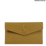 SAINT LAURENT Uptown Small leather clutch