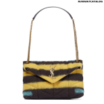 SAINT LAURENT Loulou Puffer Small wool shoulder bag