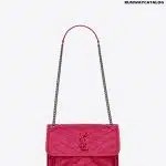 YSL NIKI Baby in crinkled vintage leather Bag