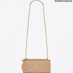 YSL Sunset Medium in Crocodile Embossed Shiny Leather Bag