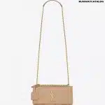 YSL Sunset Medium in Crocodile Embossed Shiny Leather Bag