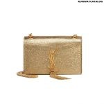 Saint Laurent Monogram Small Kate Metallic Tassel Bag