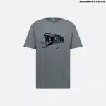 RELAXED-FIT T-SHIRT Gray Slub Cotton Jersey