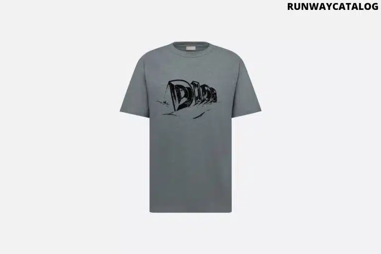 RELAXED-FIT T-SHIRT Gray Slub Cotton Jersey