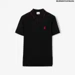 Icon Stripe Placket Cotton Piqué Polo Shirt