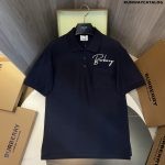 Embroidered Cotton Piqué Polo Shirt Navy Blue