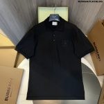 New Collar Cotton Polo Shirt Black