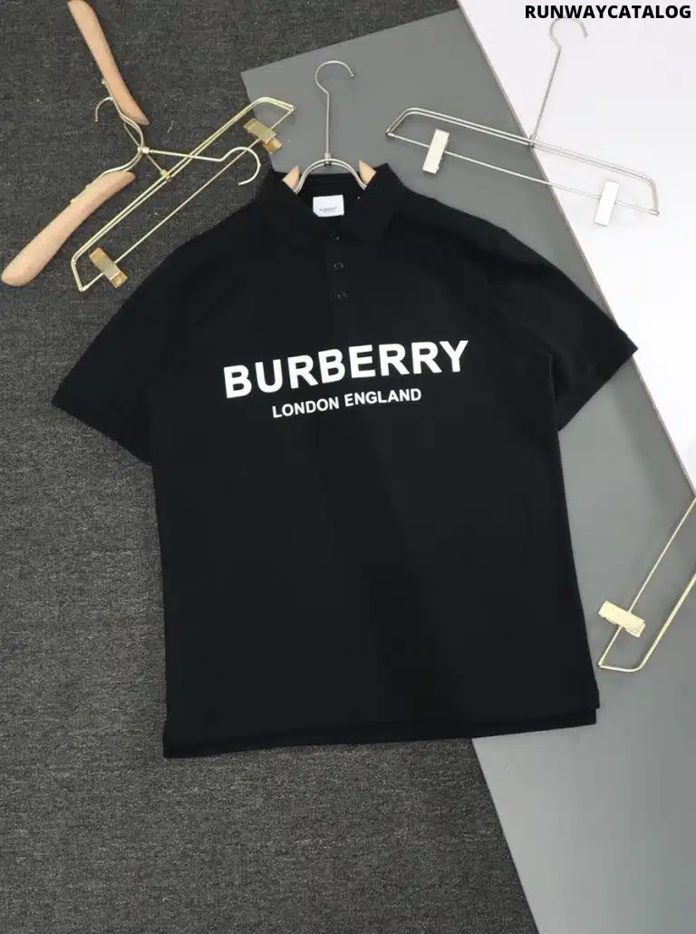 Logo Cotton Polo Shirt Black