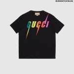 COTTON T-SHIRT WITH GUCCI BLADE PRINT