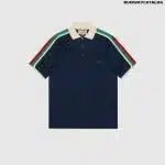 COTTON JERSEY POLO SHIRT WITH WEB