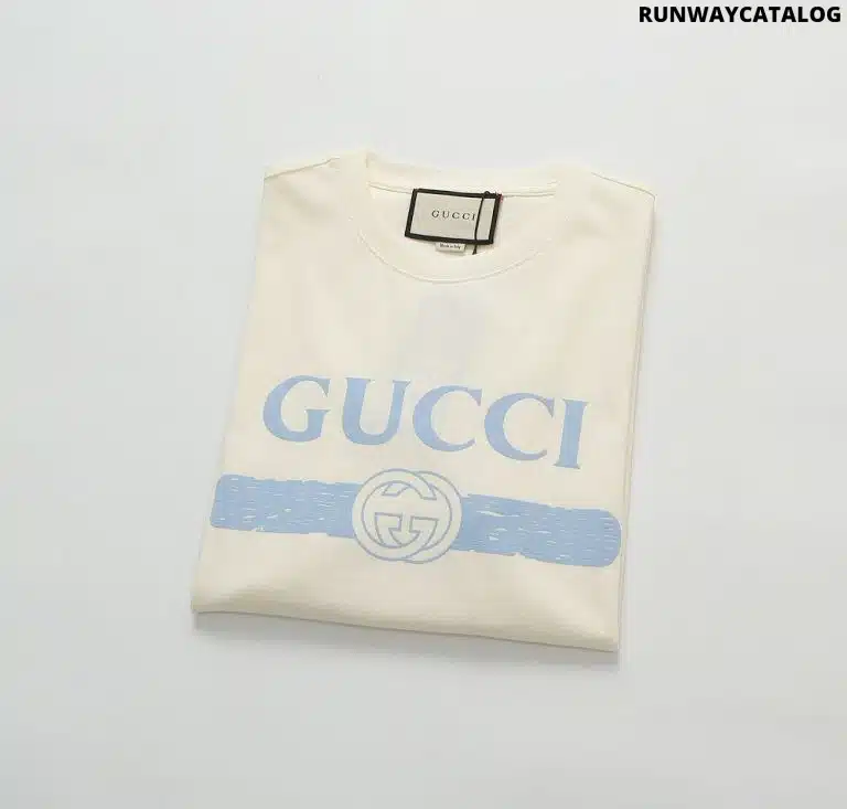 OVERSIZE WHITE GUCCI T-SHIRT - Image 2