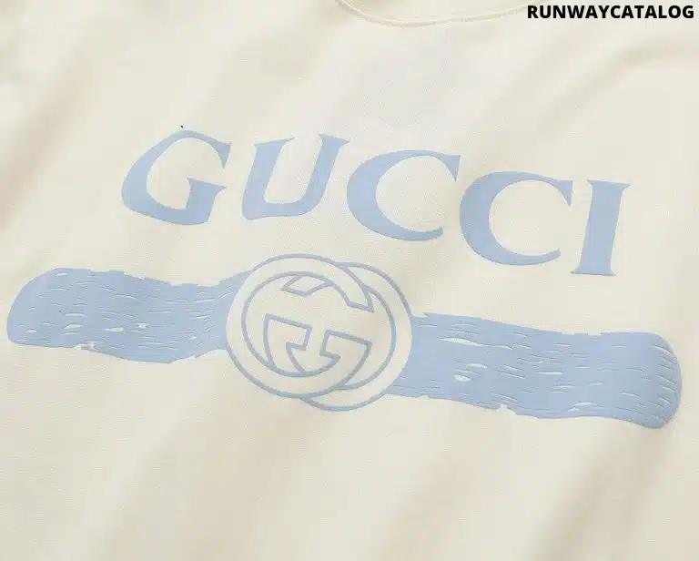 OVERSIZE WHITE GUCCI T-SHIRT - Image 3