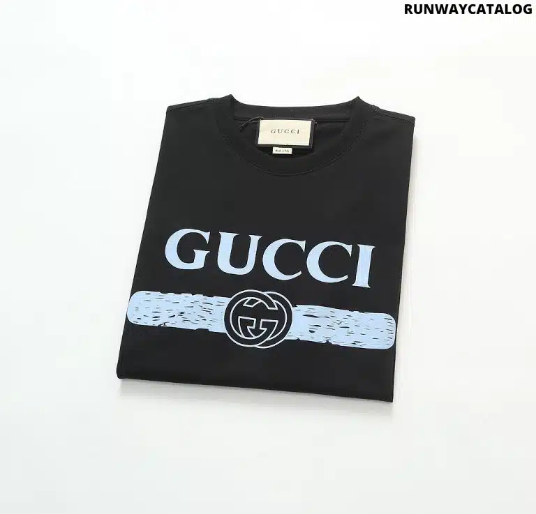 OVERSIZE BLACK GUCCI T-SHIRT - Image 2