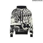 Parisian Collage Jacquard Hoodie