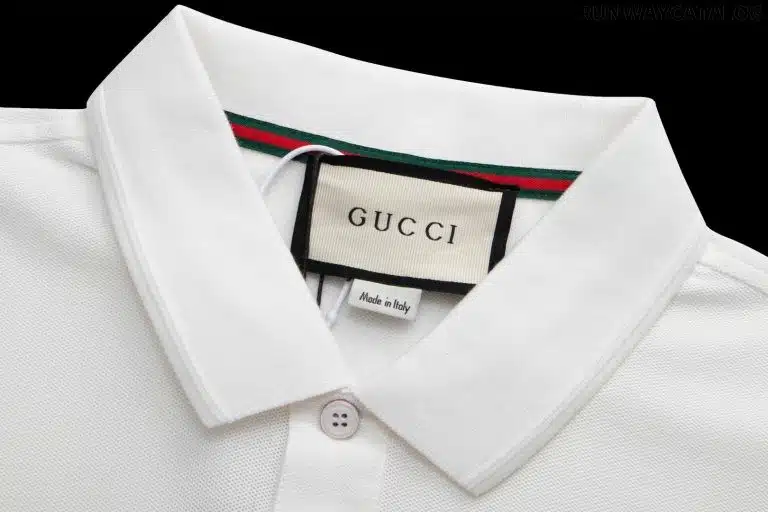 Gucci White Polo T-Shirt - Image 2