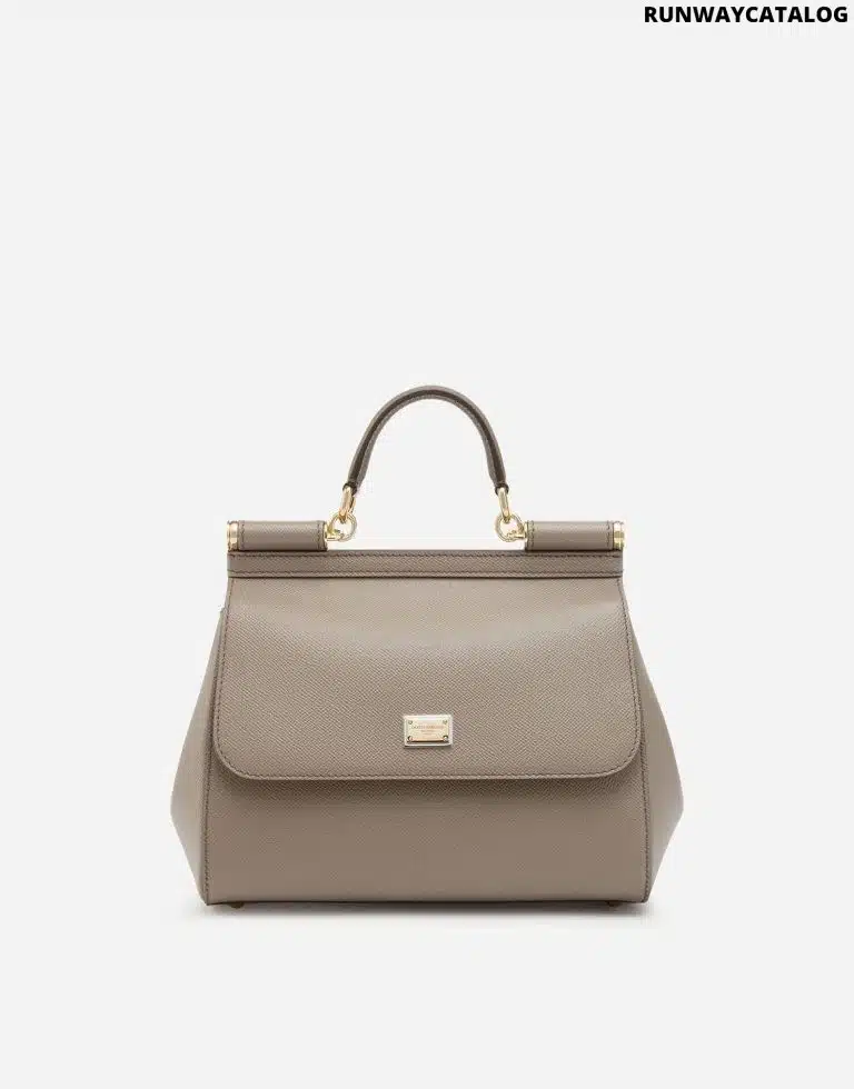 MEDIUM SICILY HANDBAG IN DAUPHINE LEATHER