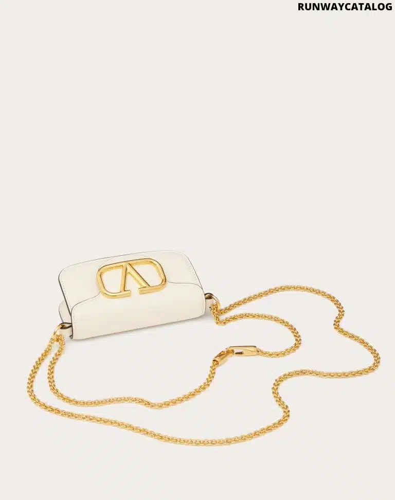 LOCÒ MICRO BAG IN CALFSKIN LEATHER WITH CHAIN - Image 4