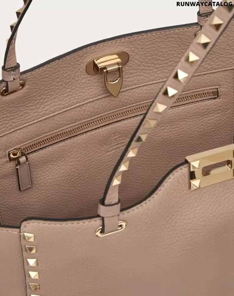 MEDIUM GRAINY CALFSKIN ROCKSTUD BAG - Image 3