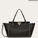 MEDIUM GRAINY CALFSKIN ROCKSTUD BAG