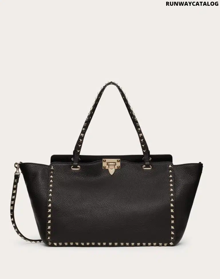 MEDIUM GRAINY CALFSKIN ROCKSTUD BAG