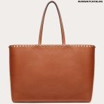 ROCKSTUD GRAINY CALFSKIN TOTE BAG