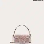 SMALL LOCÒ SHOULDER BAG WITH RHINESTONES