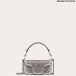 SMALL LOCÒ SHOULDER BAG WITH RHINESTONES