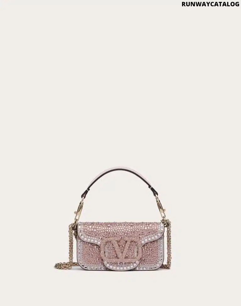 SMALL LOCÒ SHOULDER BAG WITH RHINESTONES