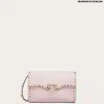 SMALL ROCKSTUD GRAINY CALFSKIN CROSSBODY BAG