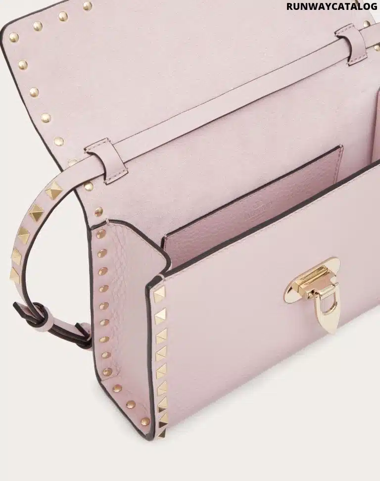 SMALL ROCKSTUD GRAINY CALFSKIN CROSSBODY BAG - Image 3