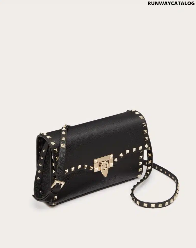 SMALL ROCKSTUD GRAINY CALFSKIN CROSSBODY BAG - Image 4