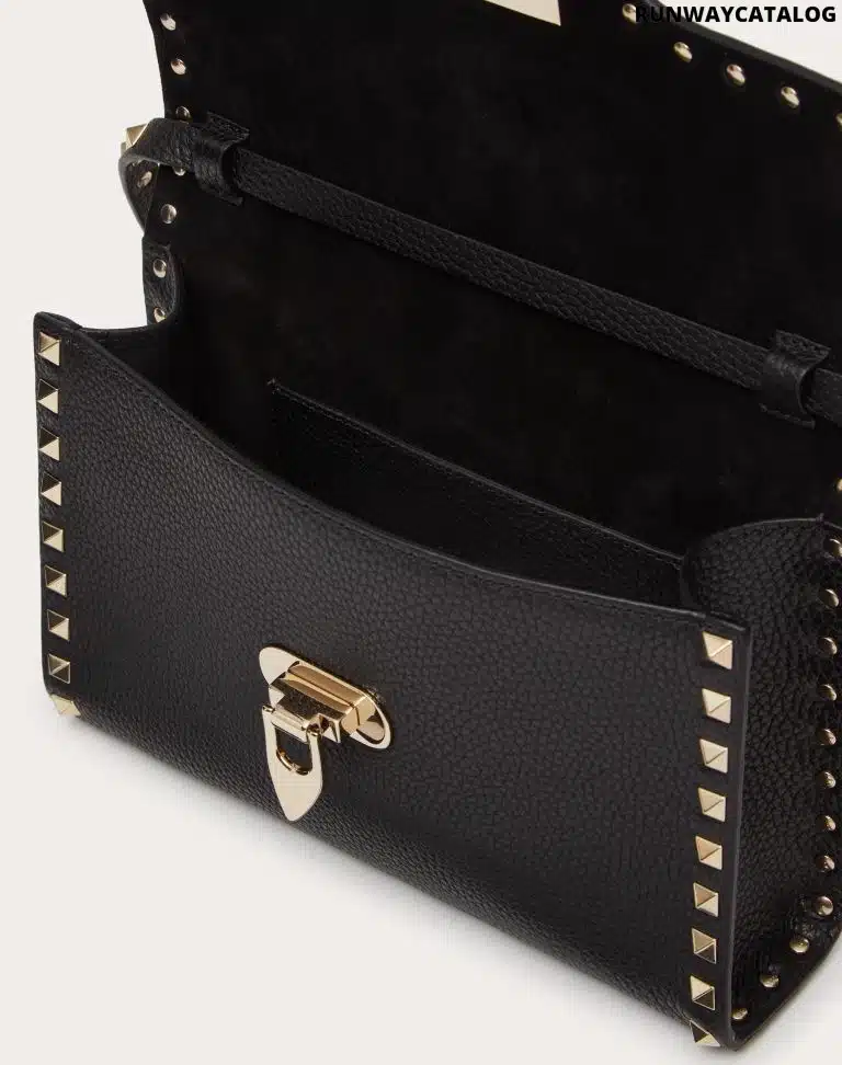 SMALL ROCKSTUD GRAINY CALFSKIN CROSSBODY BAG - Image 3