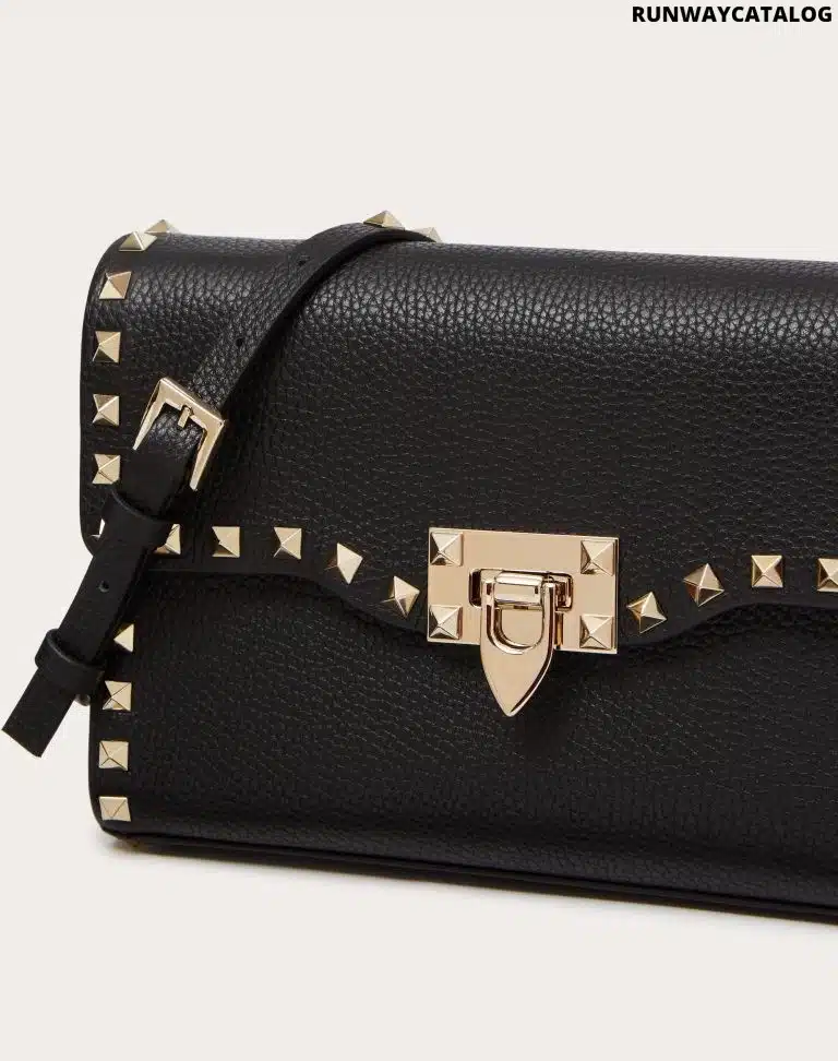 SMALL ROCKSTUD GRAINY CALFSKIN CROSSBODY BAG - Image 2