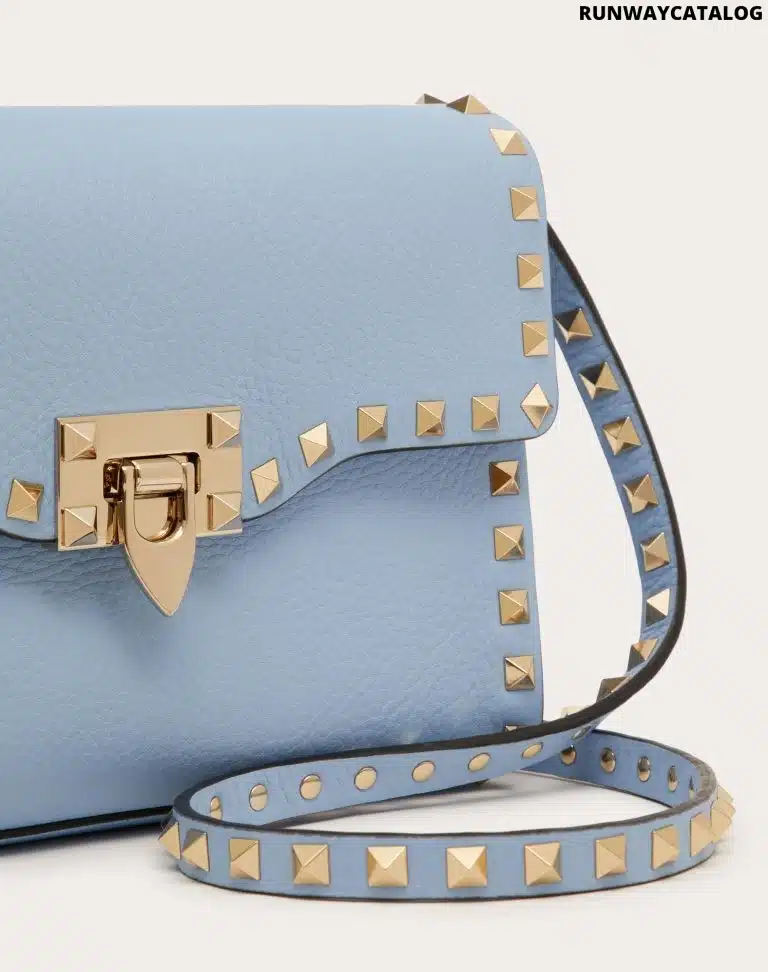 SMALL ROCKSTUD GRAINY CALFSKIN CROSSBODY BAG - Image 2