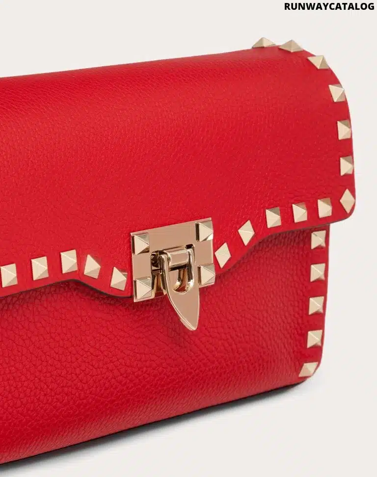 SMALL ROCKSTUD GRAINY CALFSKIN CROSSBODY BAG - Image 2