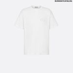 CD Icon Relaxed-Fit T-Shirt White Cotton Jersey