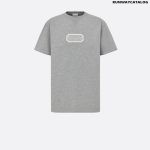 Christian Dior Couture Relaxed-Fit T-Shirt Gray Cotton Jersey