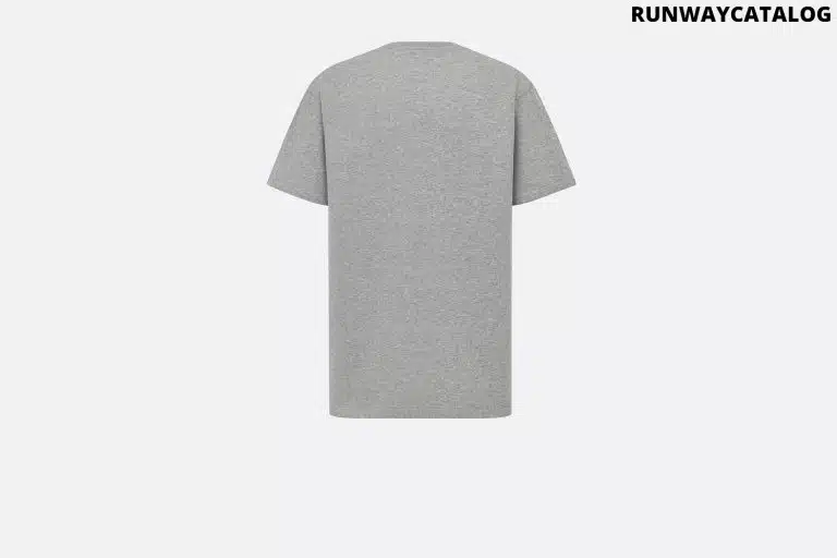 Christian Dior Couture Relaxed-Fit T-Shirt Gray Cotton Jersey - Image 3