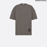 T-Shirt Gray Cotton Jersey and Silk