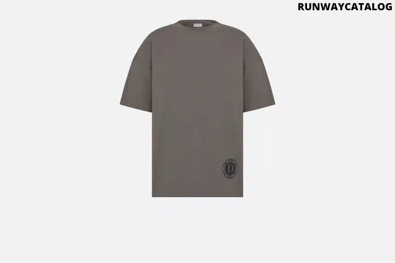 T-Shirt Gray Cotton Jersey and Silk