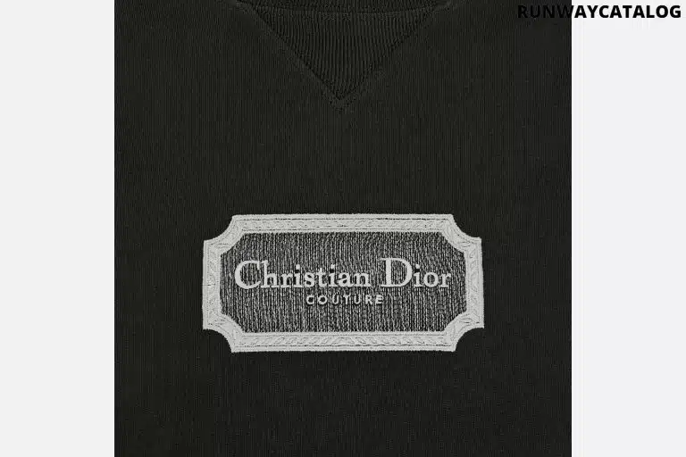 Christian Dior Couture Relaxed-Fit T-Shirt Black Cotton Jersey - Image 2