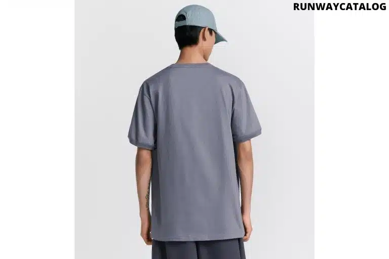 Relaxed-Fit T-Shirt Gray Cotton Jersey - Image 3